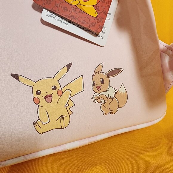 Loungefly Pokémon Cafe Pikachu & Eevee Pink Dessert Mini Backpack NEW main image 9